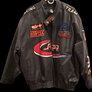 Leather-like Racing Jacket